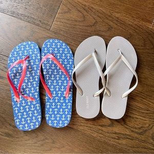 Slippers 2 pairs size 7-8